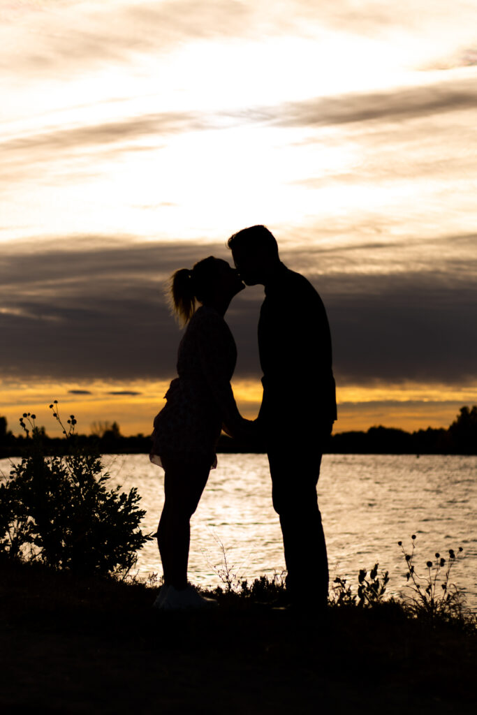 Engagement photos in the mountains of Colorado.