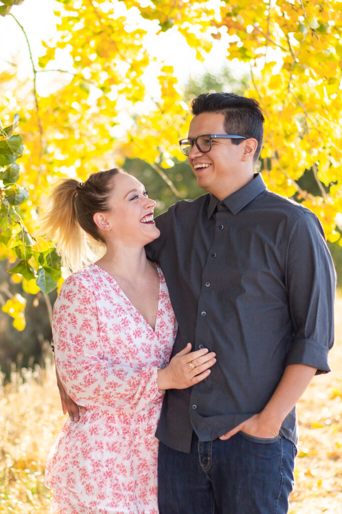 Engagement photos in the mountains of Colorado.