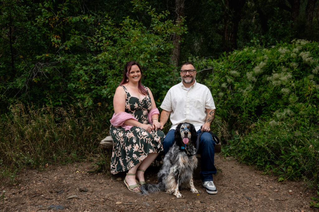Dog friendly Colorado engagement photographer