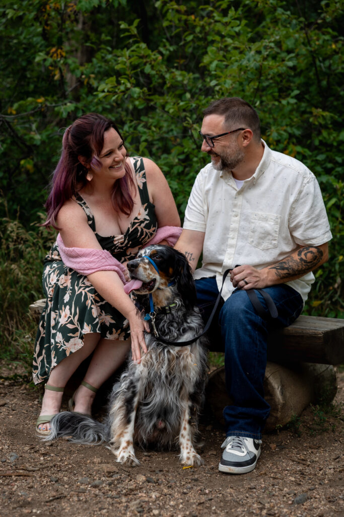 Dog friendly Colorado engagement photographer