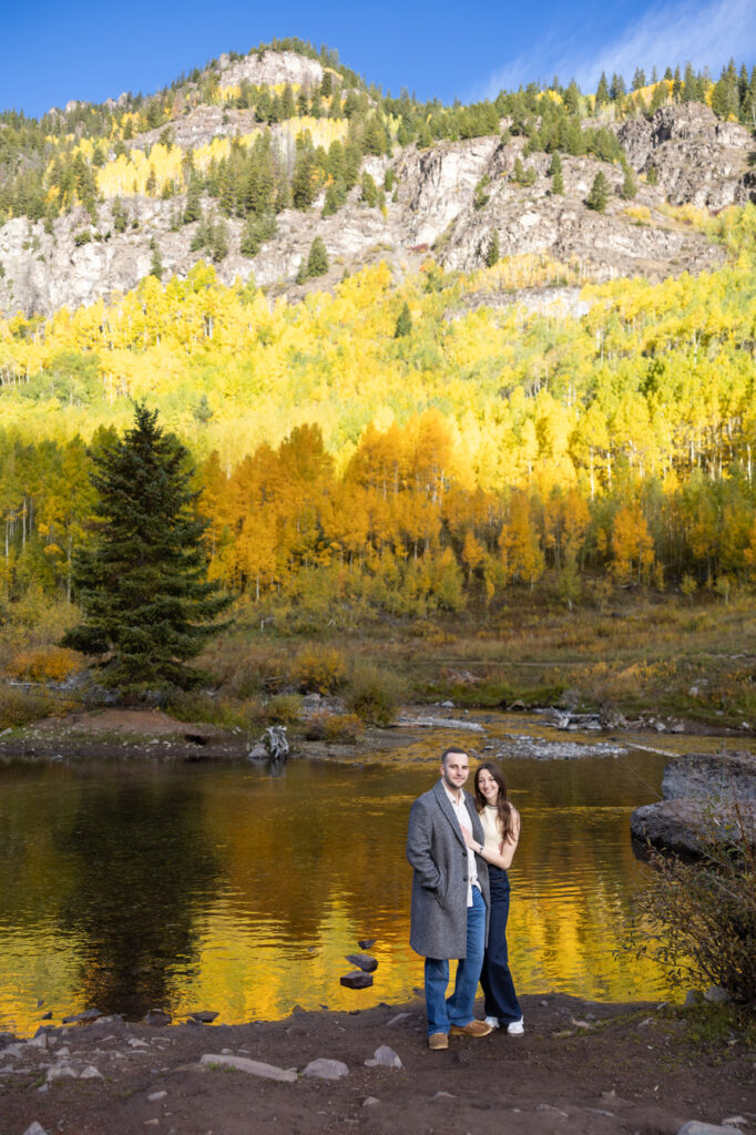 Maroon Bells sunrise proposal Aspen Colorado