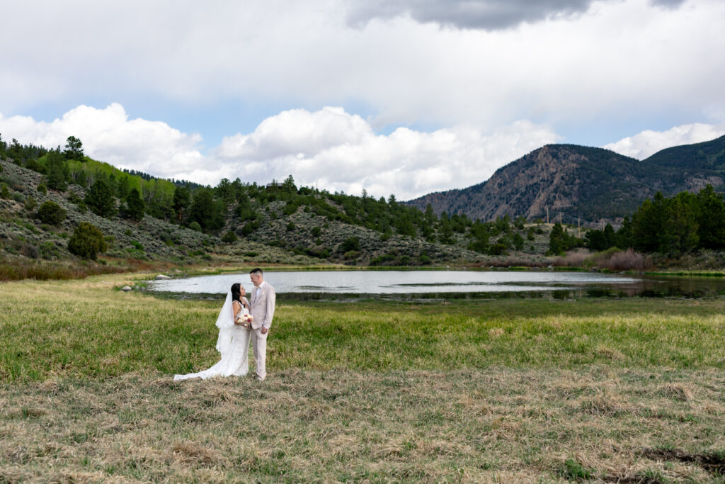 Colorado ranch elopement near Buena Vista featuring aspens and historic family property.