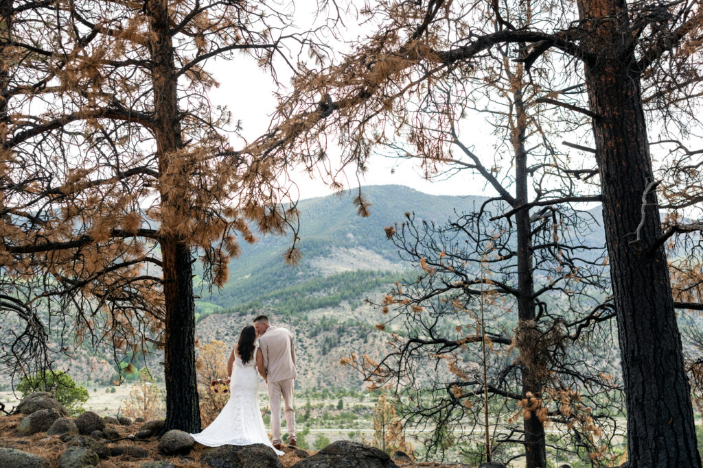 Intimate Colorado mountain elopement on a private ranch outside Buena Vista.